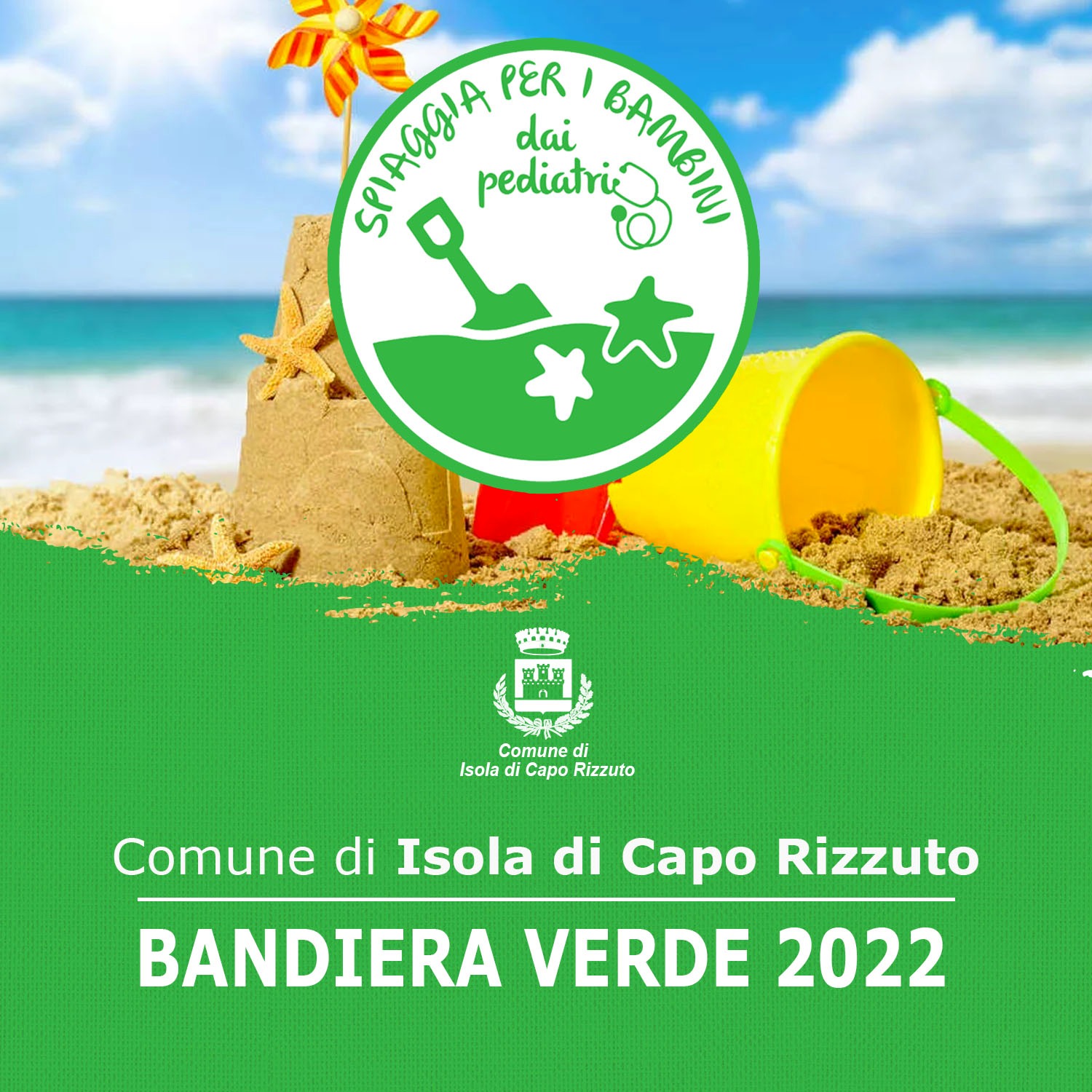 bandiera verde isola capo rizzuto
