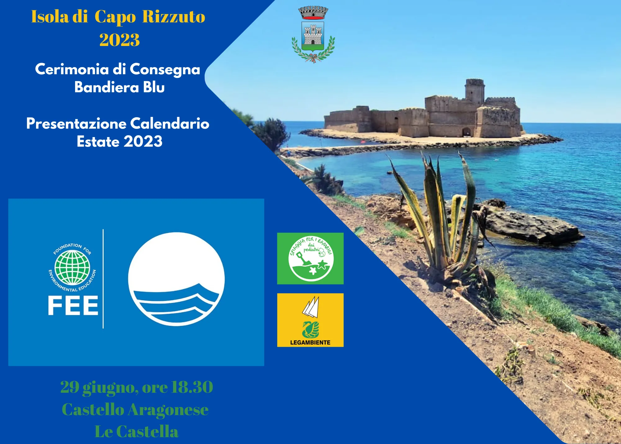 Bandiere Blu ICR, 2023, CERIMONIA
