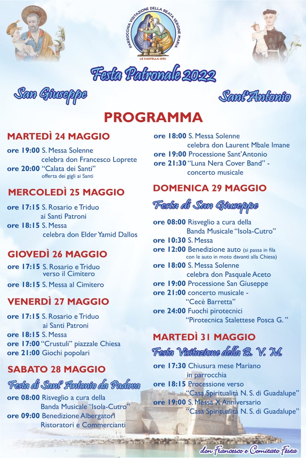 calendario festa castella