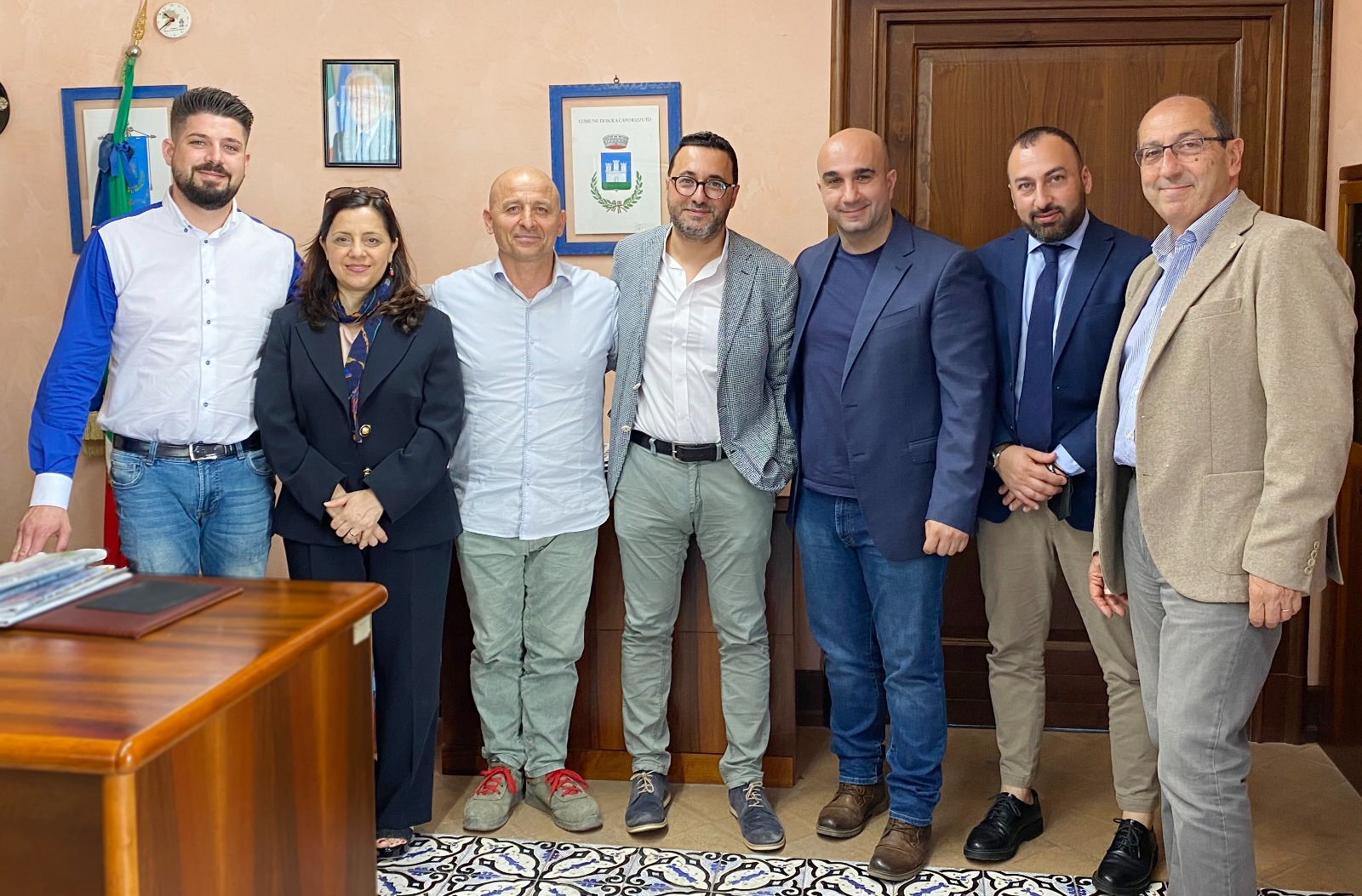 delgazione finocchio con sindaco vitt. e ass. muto
