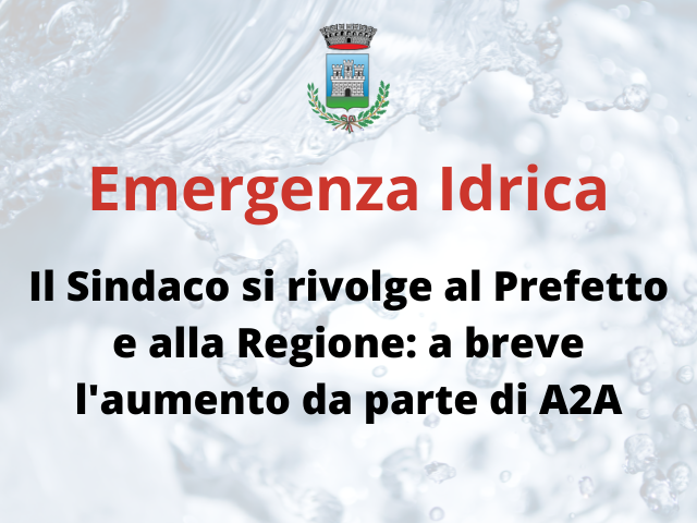 Emergenza idrica