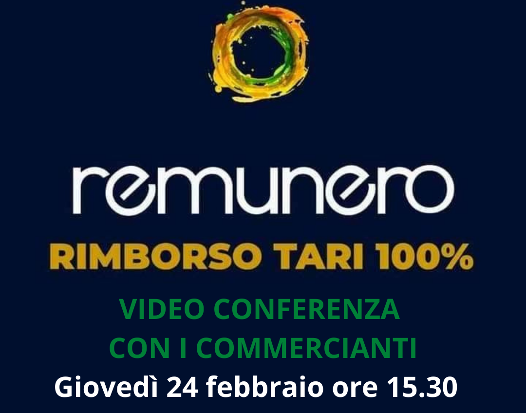 Remunero, giovedì videoconferenza con i commercianti