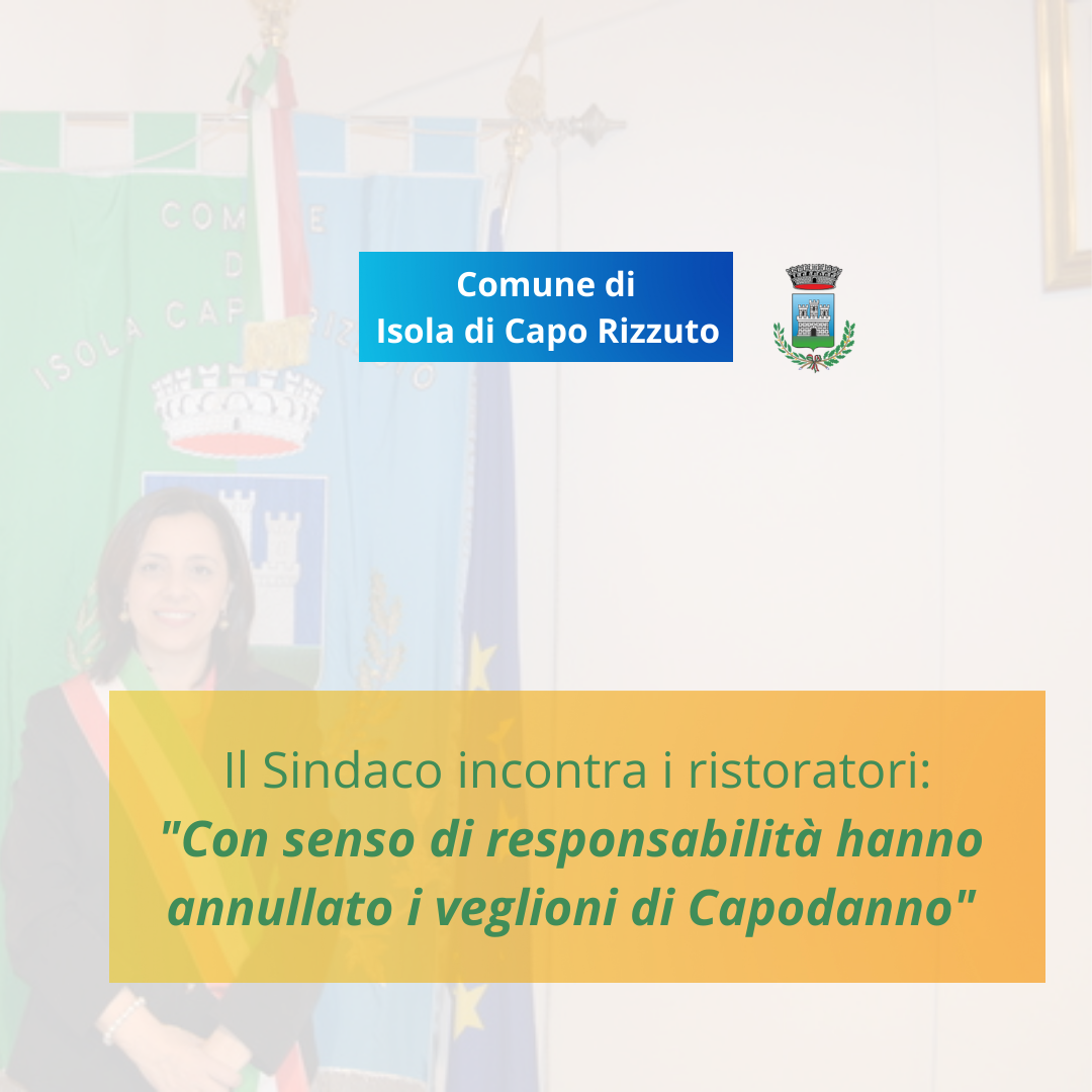 Il Sindaco incontra i ristoratori: "annullati quasi tutti i veglioni"