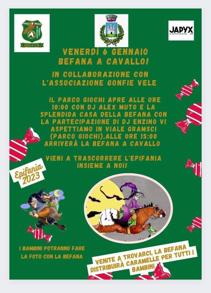 befana a cavallo