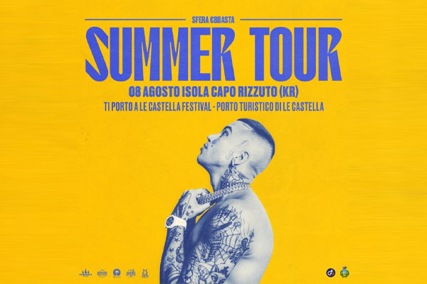 Estate 2023, Sfera Ebbasta il primo grande artista che si esibirà sul territorio
