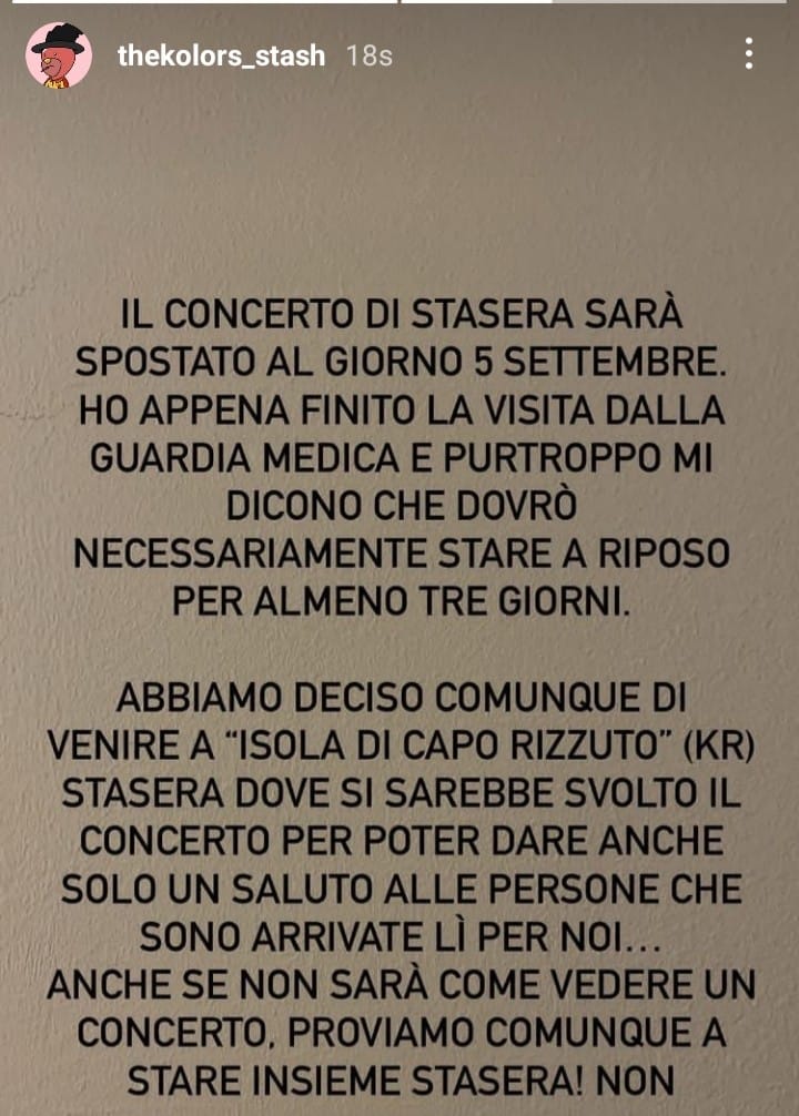 stash messaggio