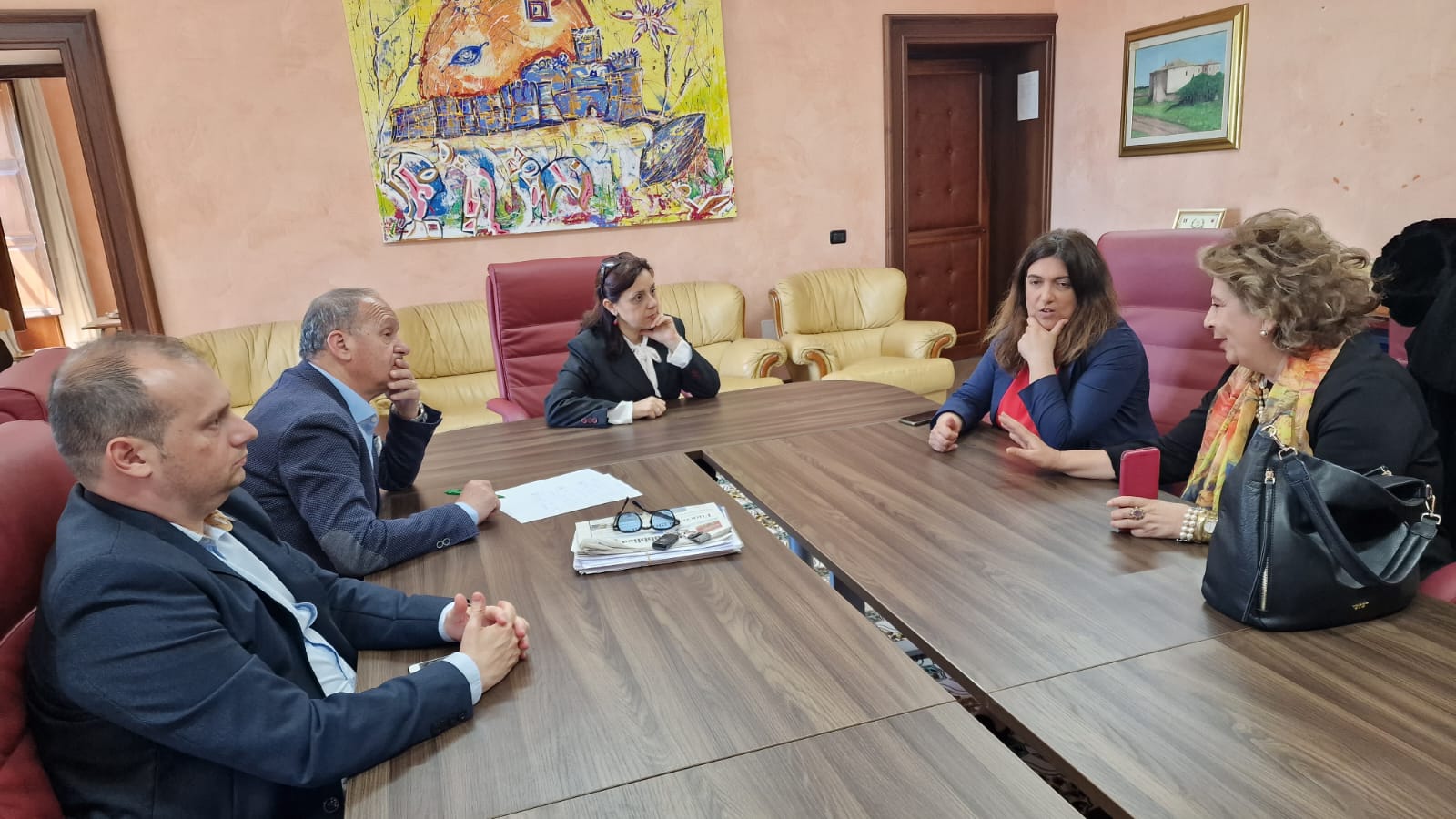 incontro sala giunta commissario asp
