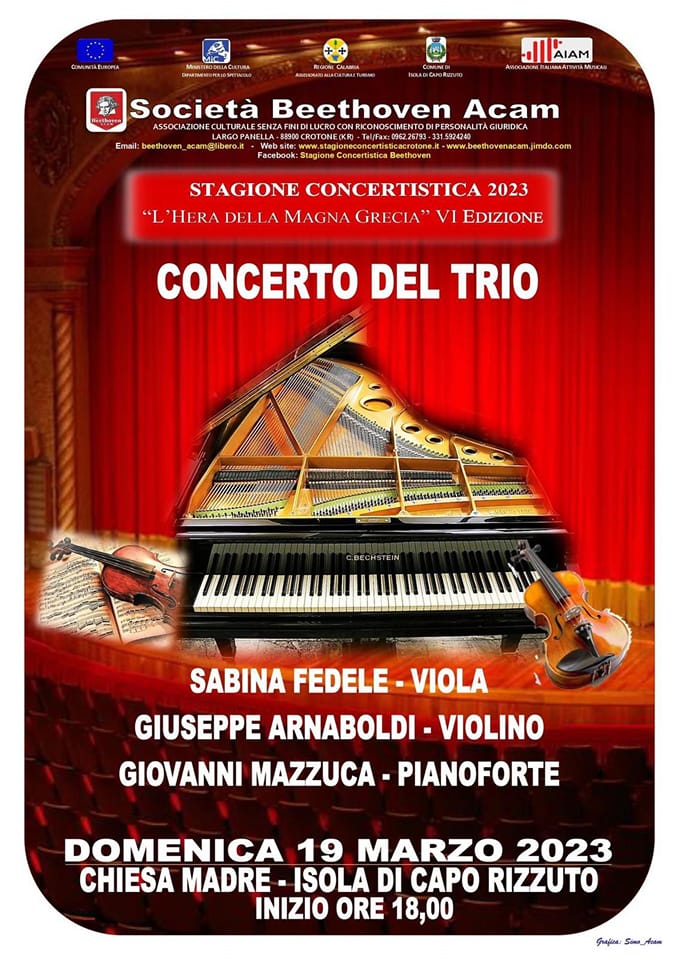 Stagione della Musica, il concerto del "Trio" si farà al Duomo