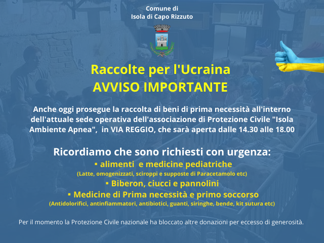 ucraina emergenza beni per bambini