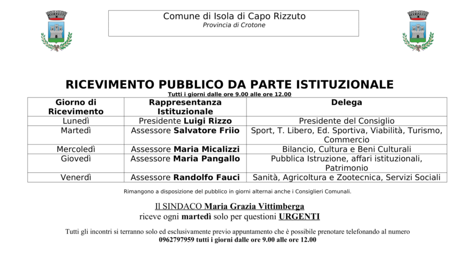 ricevimento
